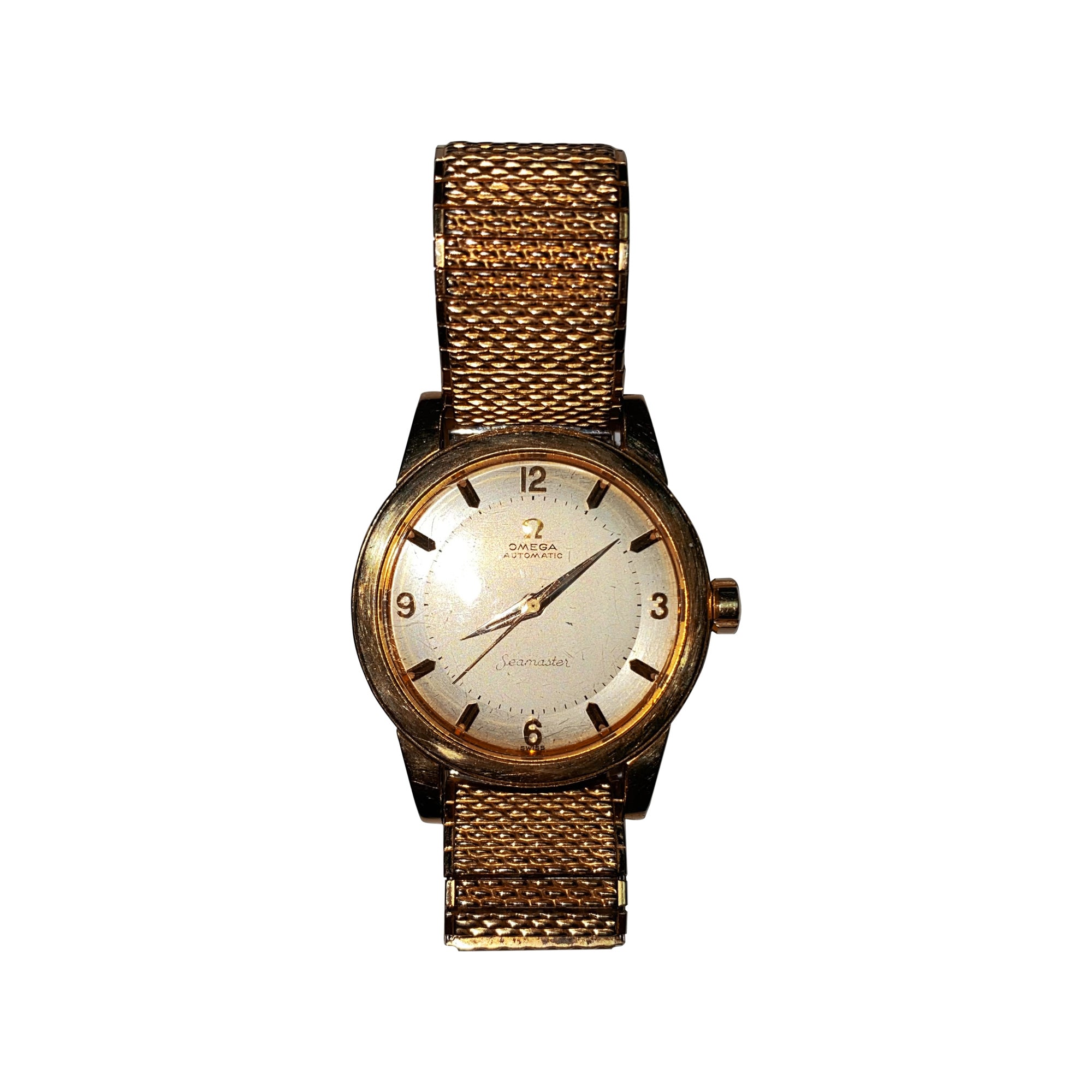 Omega automatic gold watch clearance